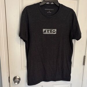 Aeropostale Men's Dark Gray Tee
